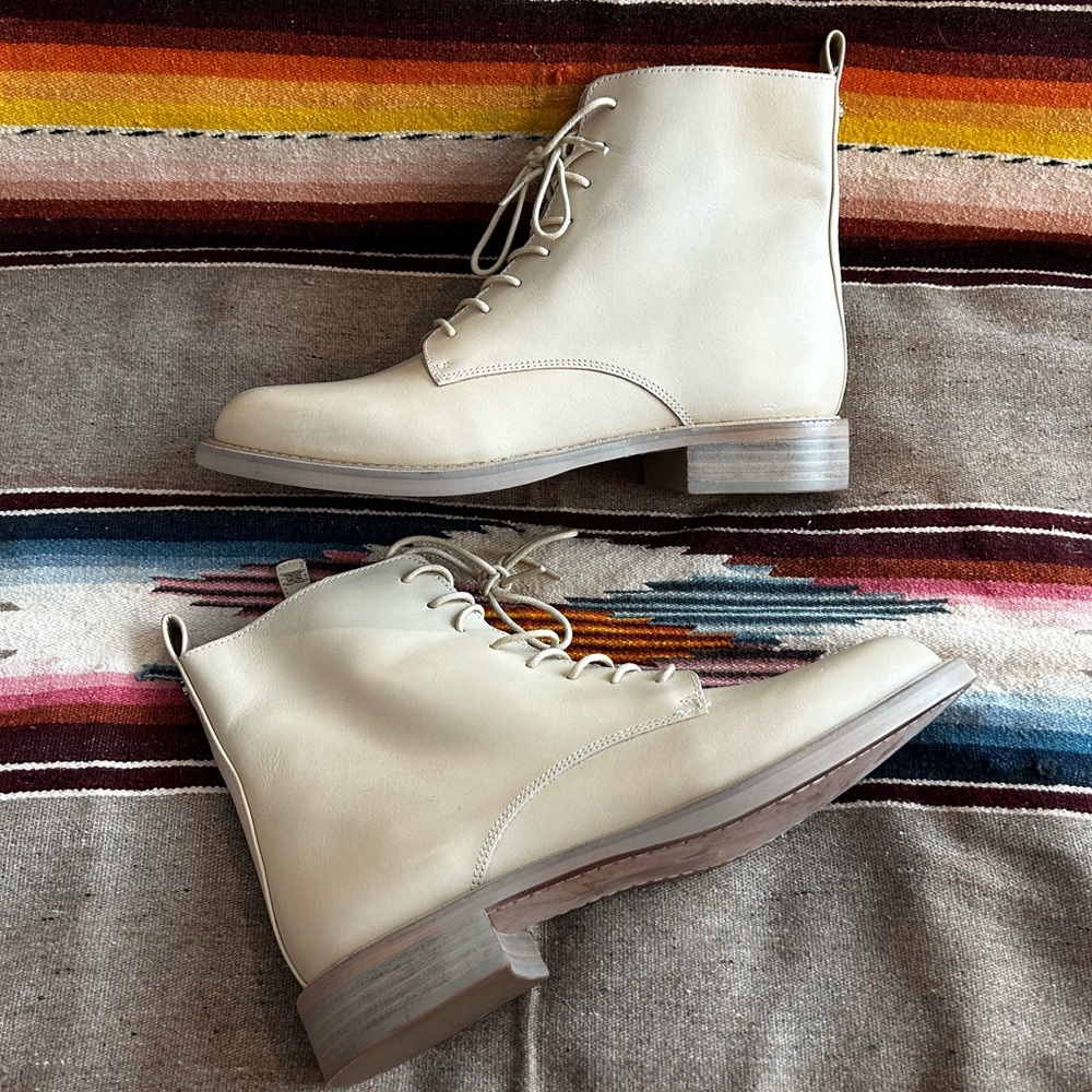 Sam Edelman Lace Up Leather Boots - Picture 4 of 11